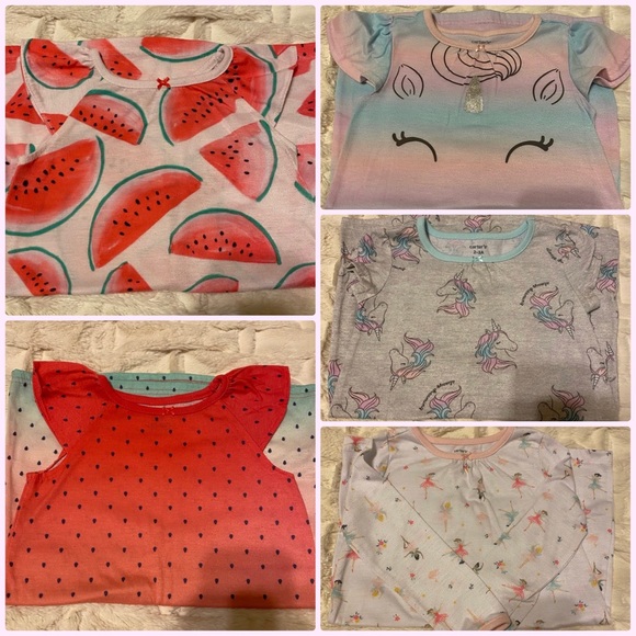 Carter's Other - Lot of 5 Carters Nightgowns for Toddler - Size 2-3A